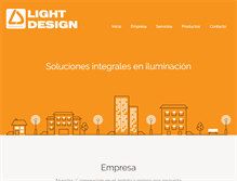 Tablet Screenshot of light-design.com.ar